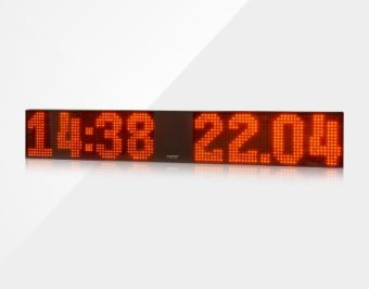 Large outdoor LED clock